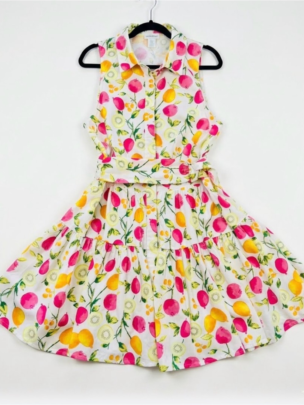 Cynthia Rowley Dress with Pink & Yellow Fruit